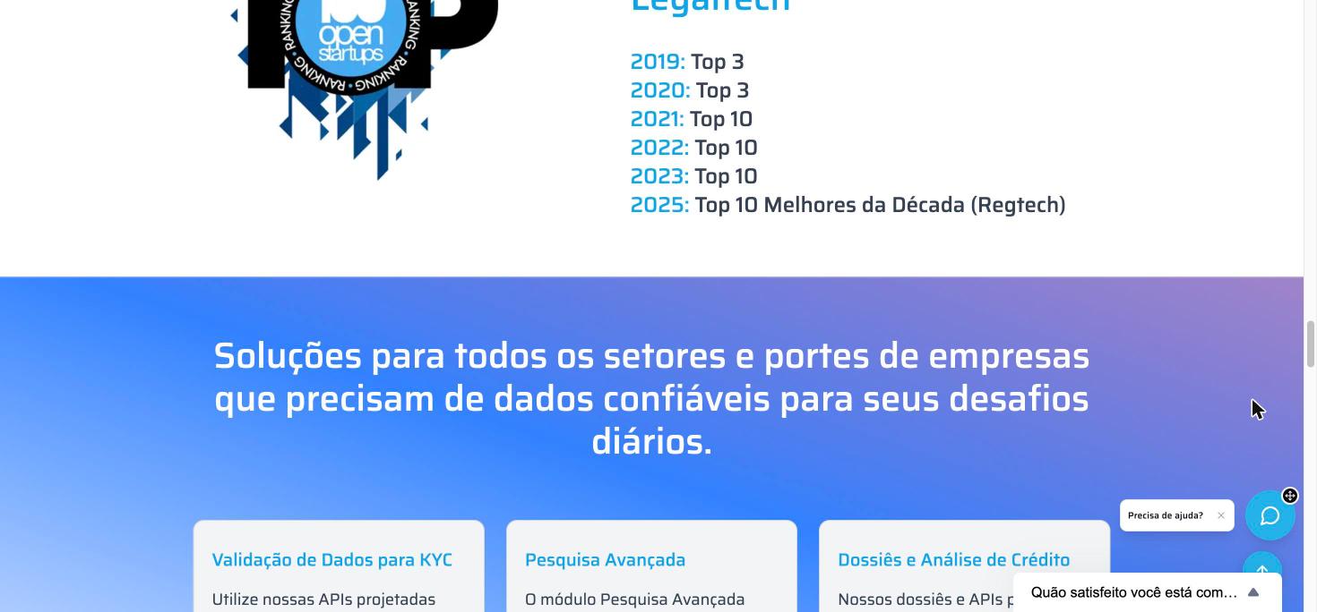 direct.data — reconhecimentos do setor